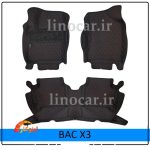 کفپوش بک X3 شش بعدی جیب دار گلدوزی