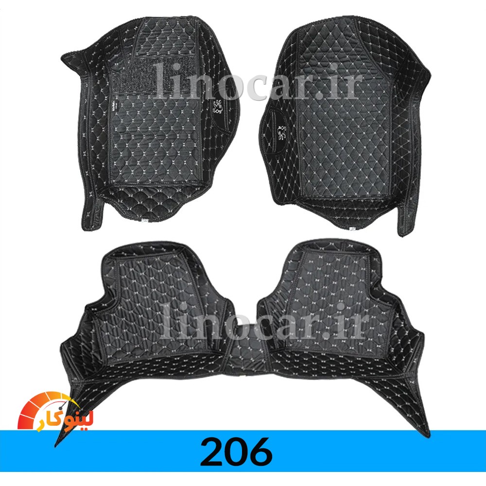 206 کفپوش گلدوزی 206 هاچ بک شش بعدی جیب دار - Image 1